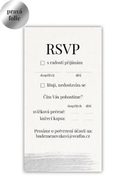 rsvp na pozvánce|Odpovědní kartičkou (RSVP) potvrďte účast na。